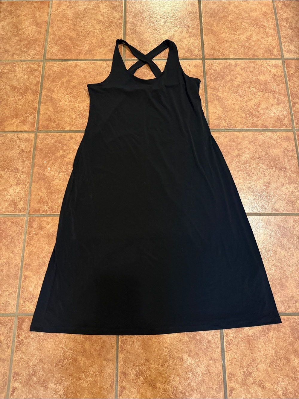 Banana Republic Black Cross-Back Maxi Dress